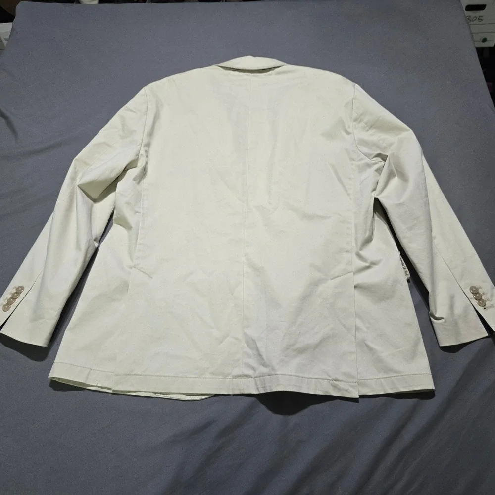 Polo Ralph Lauren Blazer Mens XXL Tan Cotton Blend Stretch Chino Sport Coat